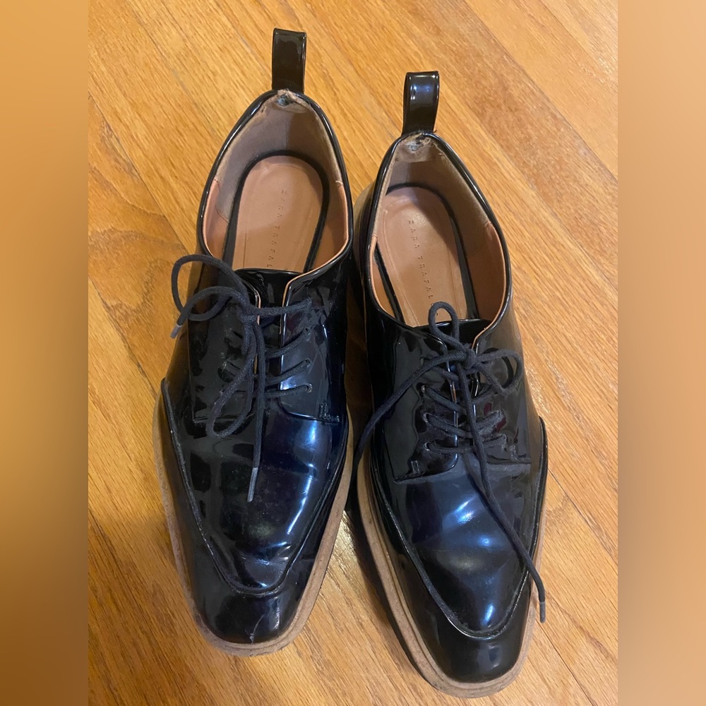 Zara platform loafer shoes
